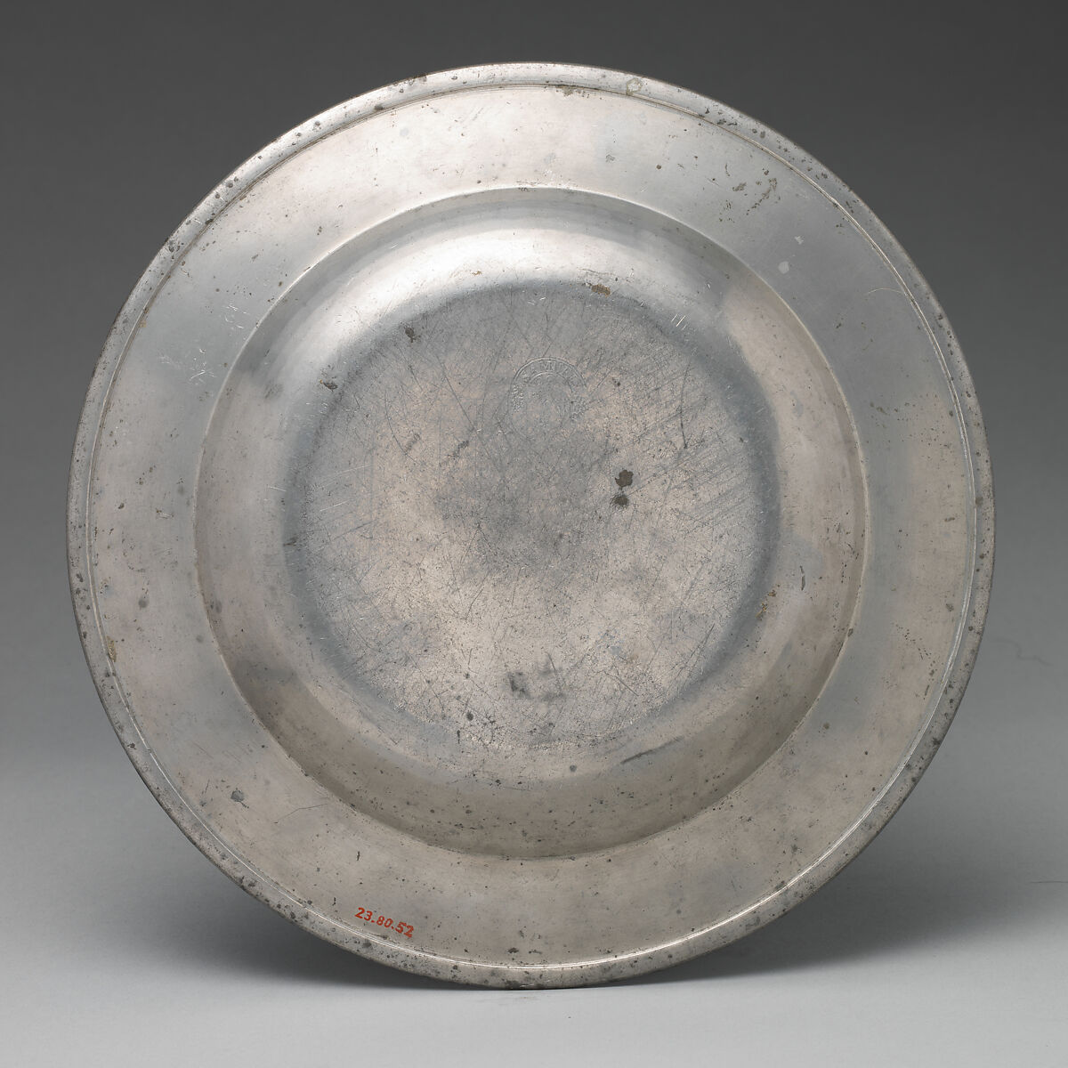 Plate, Samuel Ellis (British, active 1725–48, died 1773), Pewter, British, London