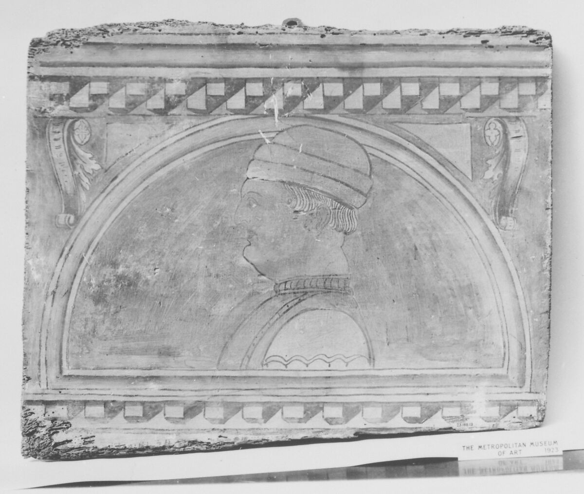 Head of a man, North Italian Painter  , late 15th century, Tempera on wood, Italian