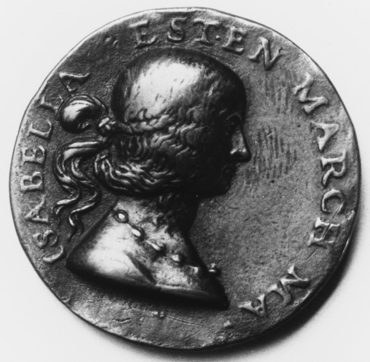 Isabella d'Este (1474–1539), Medalist: Gian Cristoforo Romano (Italian, Rome ca.1465–1512 Loreto), Bronze, Italian 