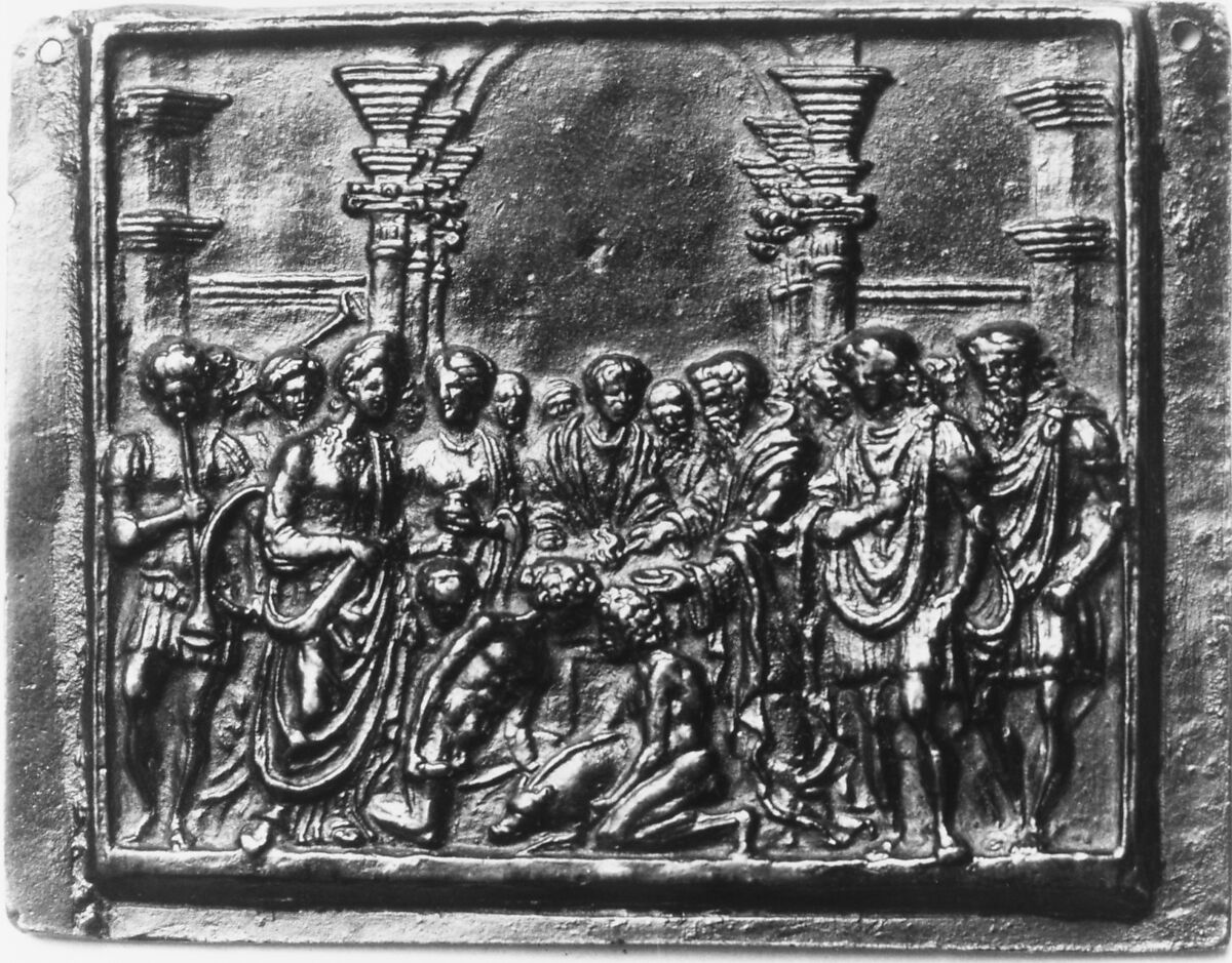 The Sacrifice of a Swine, Andrea Briosco, called Riccio (Italian, Trent 1470–1532 Padua), Bronze, Italian 
