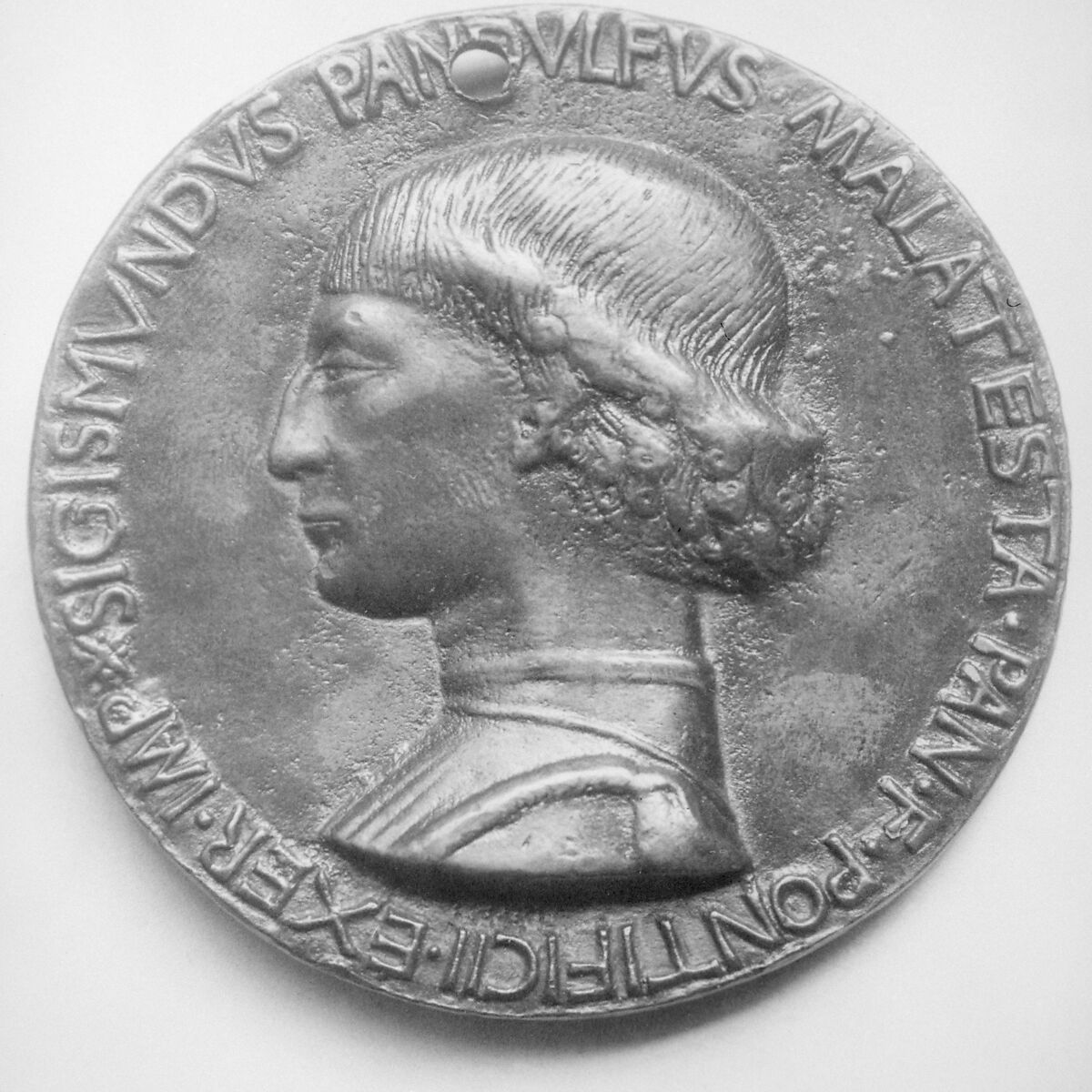 Sigismondo Pandolfo Malatesta, Lord of Rimini (1417–1468), Medalist: Matteo de&#39; Pasti (Italian, Verona ca. 1420–after 1467 Rimini), Bronze, Italian 