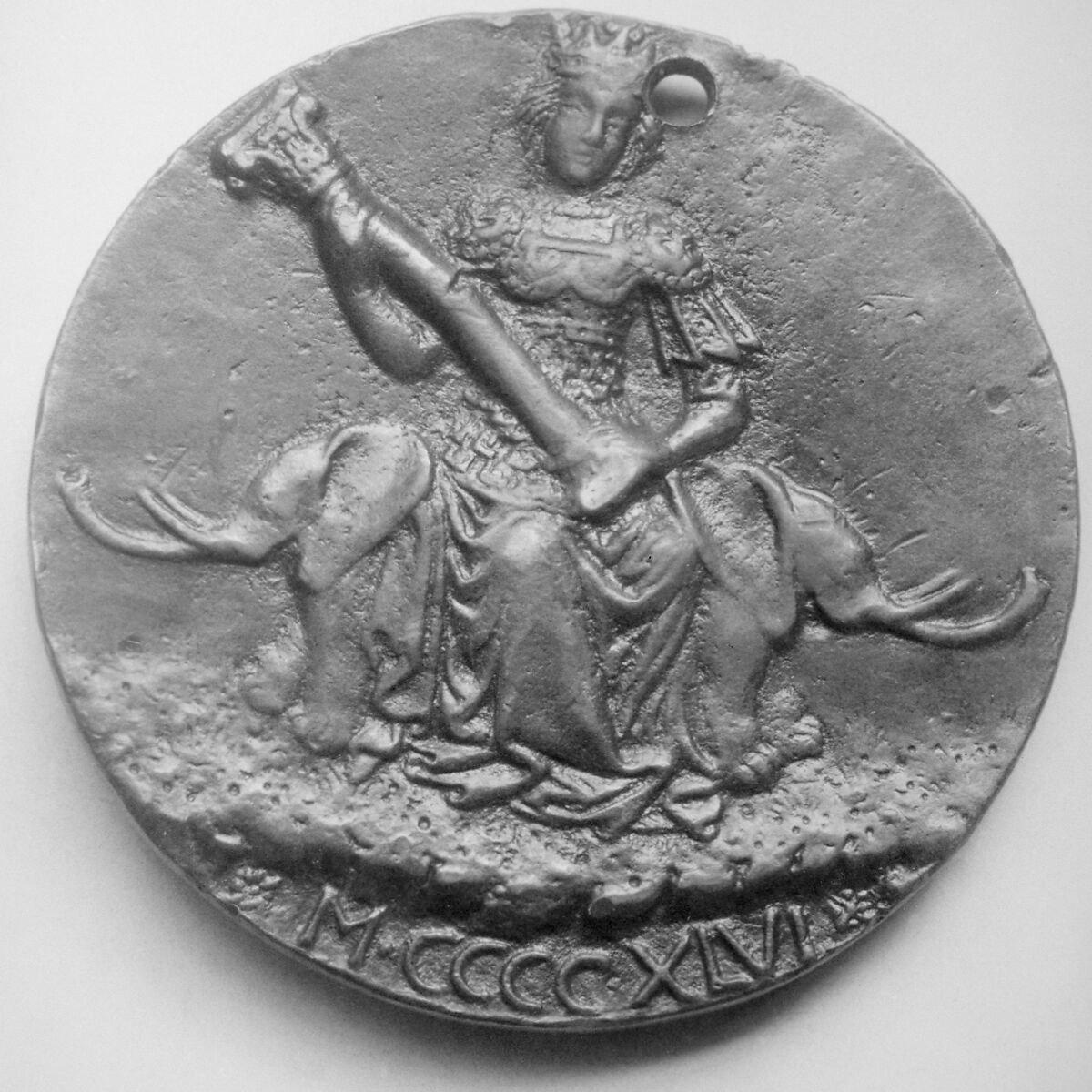Sigismondo Pandolfo Malatesta, Lord of Rimini (1417–1468), Medalist: Matteo de' Pasti (Italian, Verona ca. 1420–after 1467 Rimini), Bronze, Italian