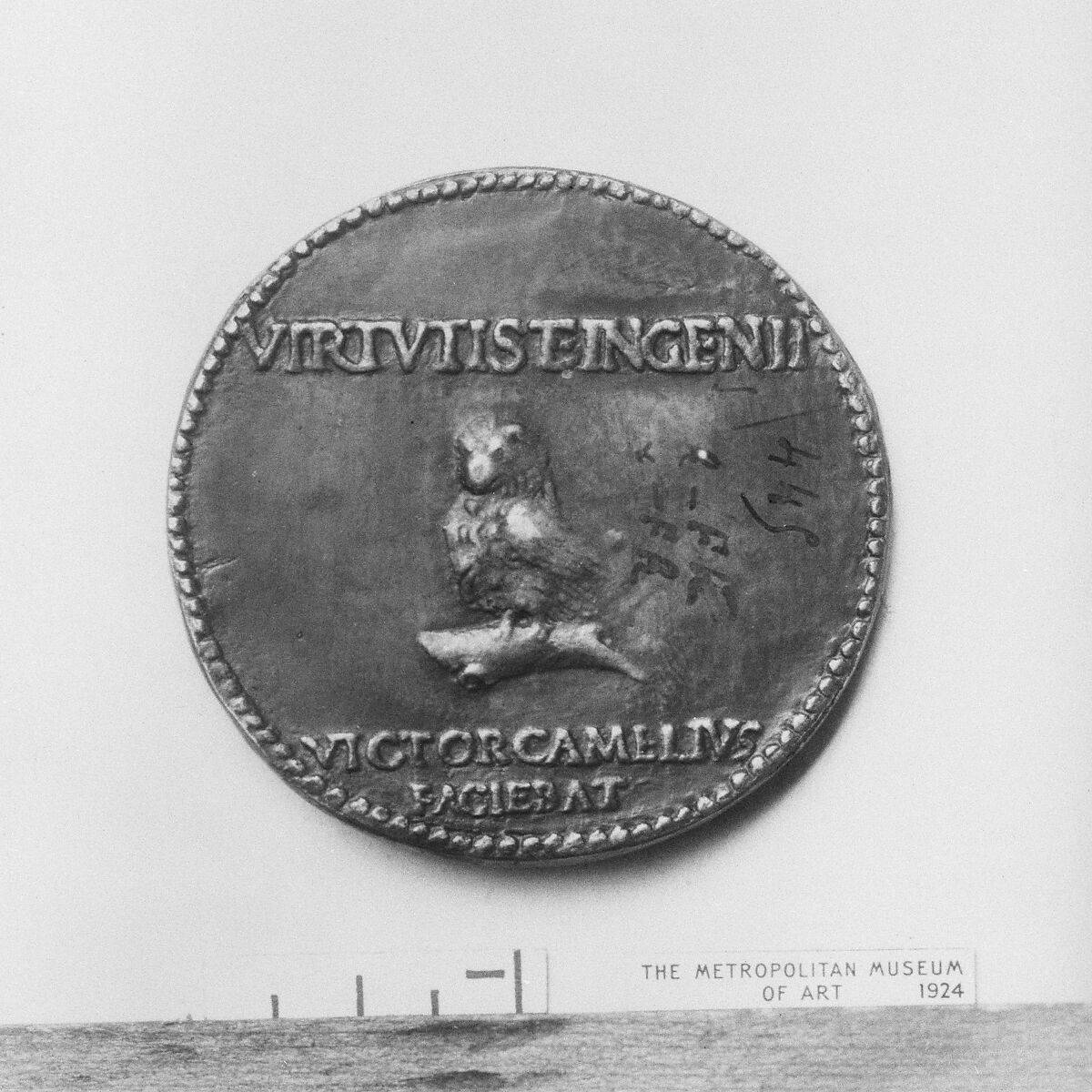 Giovanni Bellini, Venetian painter (ca. 1430–1516), Medalist: Vittore Gambello (Italian, Venice 1455/60–1537), Bronze, Italian, Venice