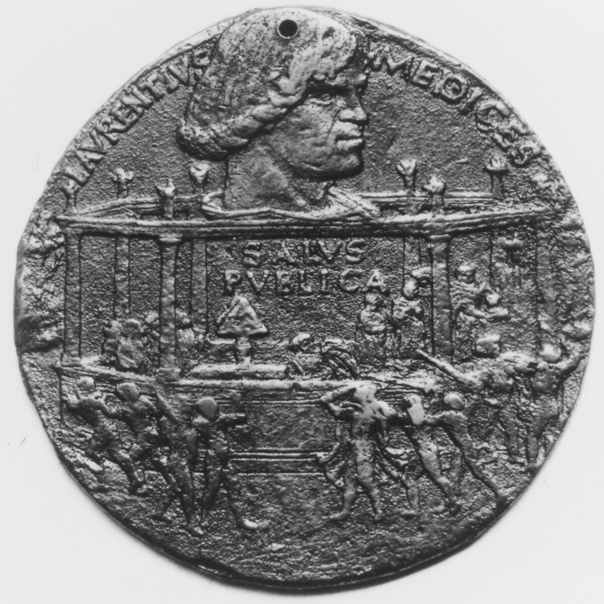 To Commemorate the Pazzi Conspiracy, 1478, Medalist: Bertoldo di Giovanni (Italian, born Florence (?) ca. 1430–40, died 1491 Poggio a Caiano), Bronze, Italian, Florence 