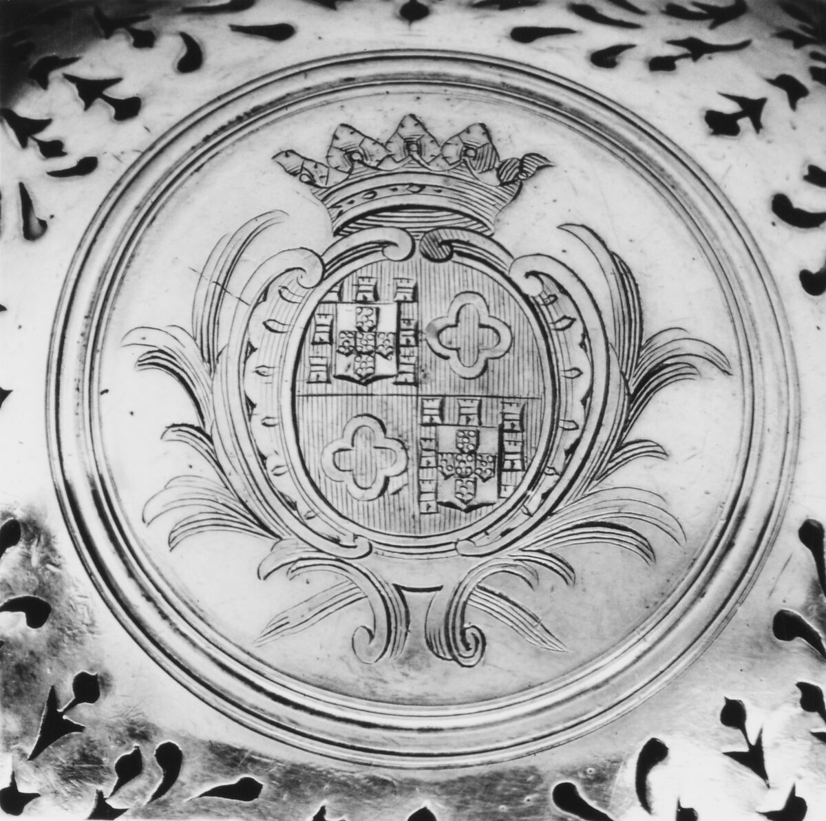 Sponge box, Henry Allain (master 1745, recorded 1759), Silver, French, Paris