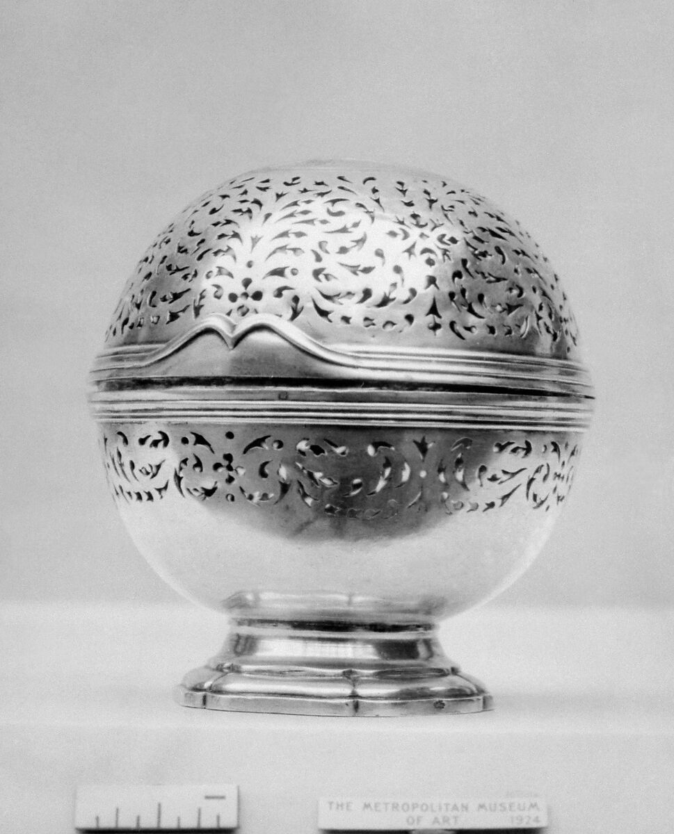 Sponge box, Henry Allain (master 1745, recorded 1759), Silver, French, Paris