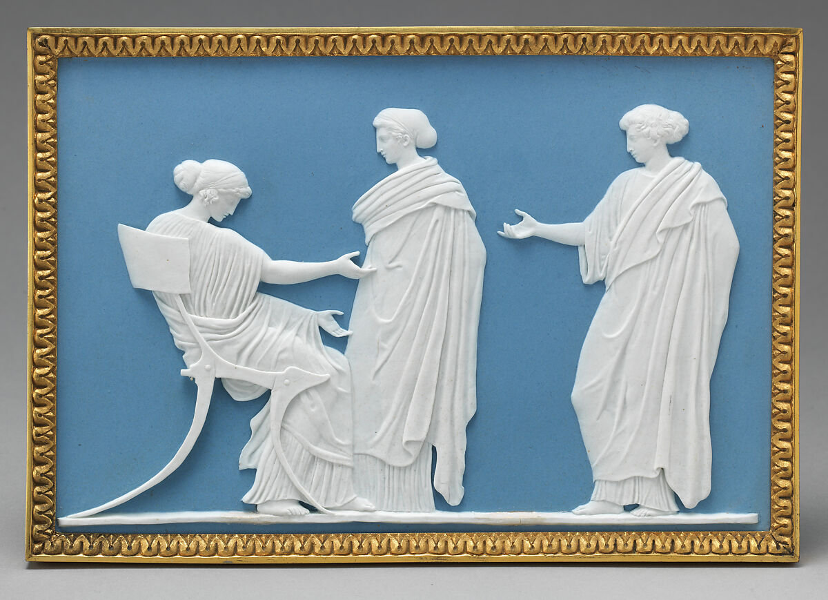 Plaque, Josiah Wedgwood (British, Burslem, Stoke-on-Trent 1730–1795 Burslem, Stoke-on-Trent), Jasperware, British, Staffordshire 