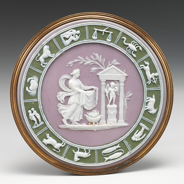 A sacrifice to Hymen, god of marriage, Josiah Wedgwood and Sons (British, Etruria, Staffordshire, 1759–present), Jasper dip, British, Staffordshire 