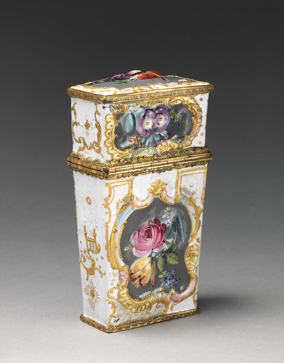 Étui, Enameled copper, British, possibly South Staffordshire, possibly Bilston