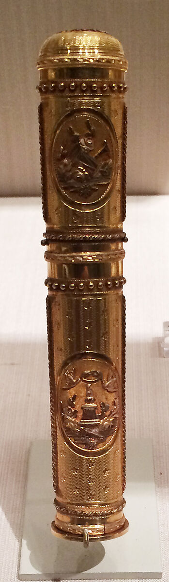 Sealing wax case (étui), Nicolas-Jean-Baptiste Choconain-Delauney (master 1775, recorded 1793), Gold, French, Paris 