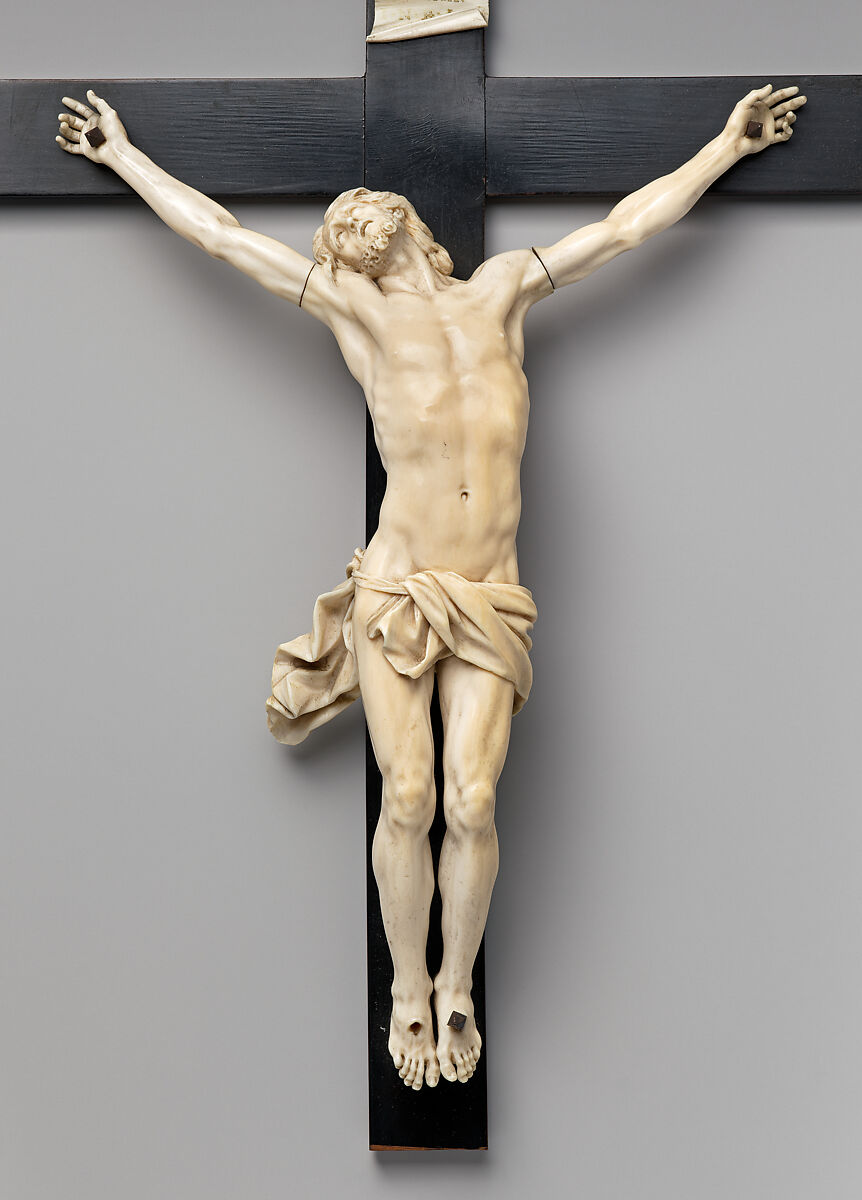 Crucifix, Ivory, German or Flemish