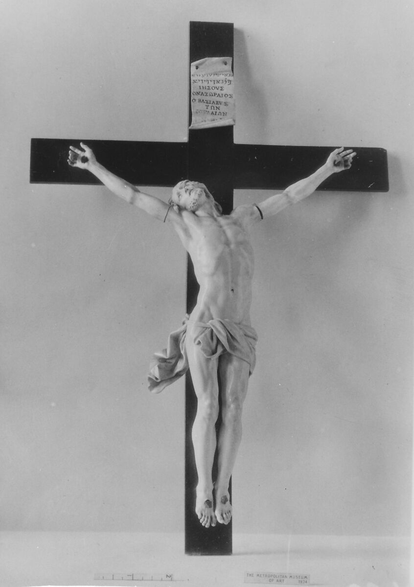 Crucifix, Ivory, German or Flemish 