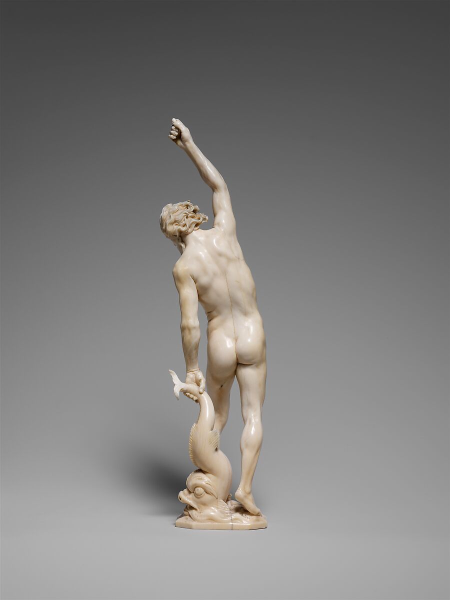Neptune, Adam Lenckhart (German, Würzburg 1610–1661 Vienna), Ivory, Austrian