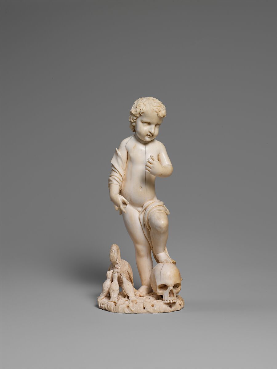 Christ Child with Pelicans, Ivory, probably Flemish 