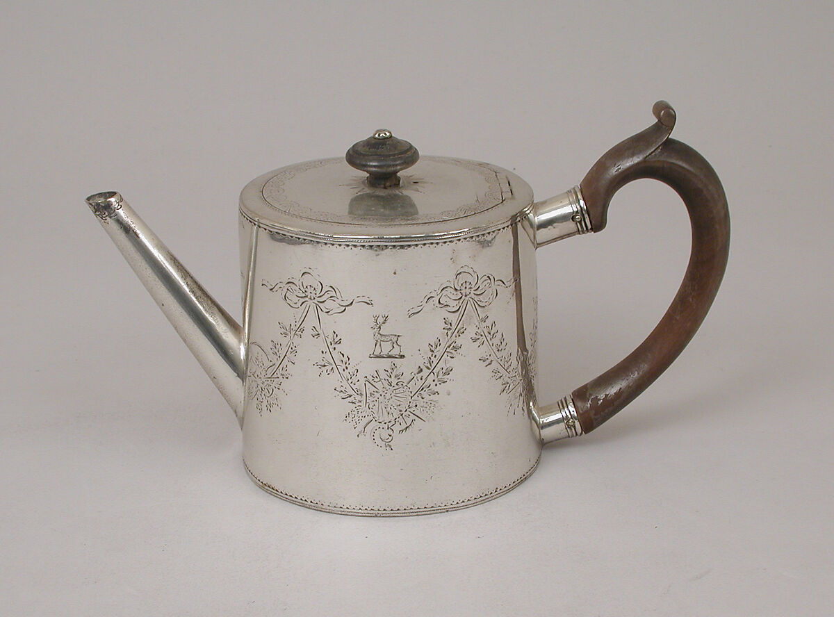 Teapot, A. L., Silver, British, Colonial