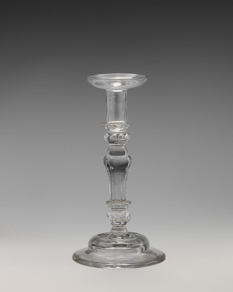 Taperstick, Glass, British 