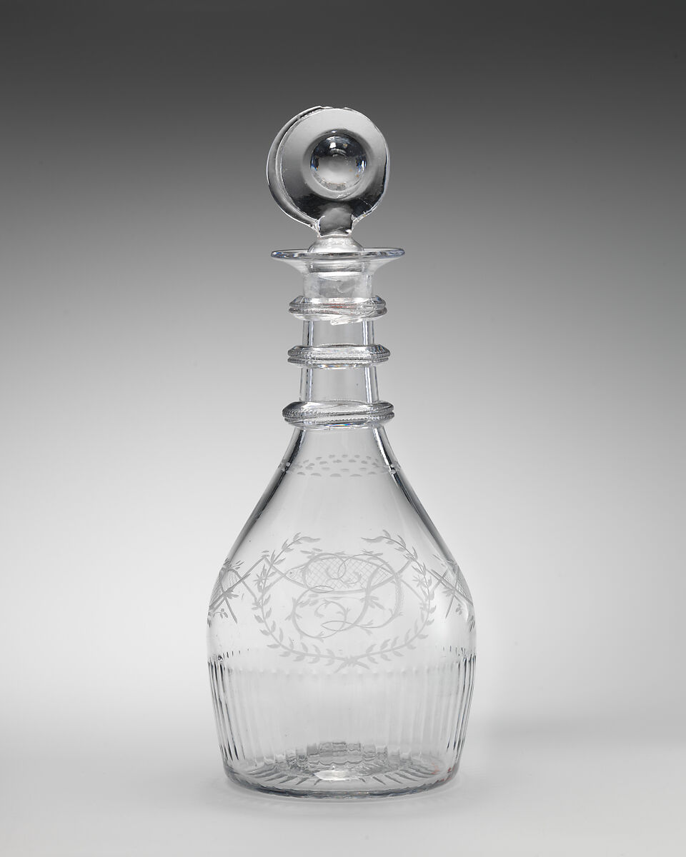 Decanter (one of a pair), Cork Glass Company, Glass, Irish, Cork 