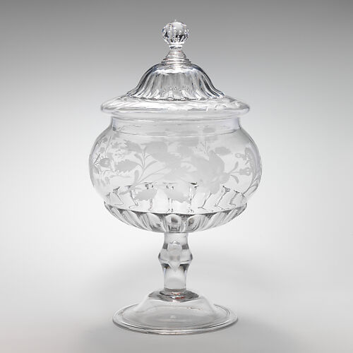 Sweetmeat glass with cover