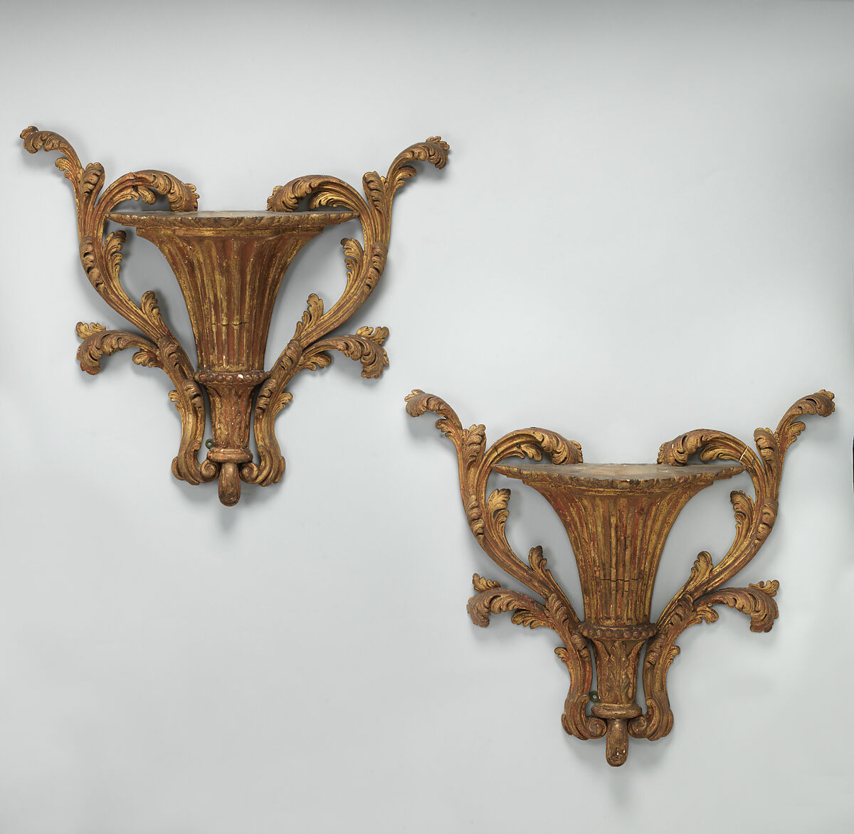 Pair of brackets, Wood, British 