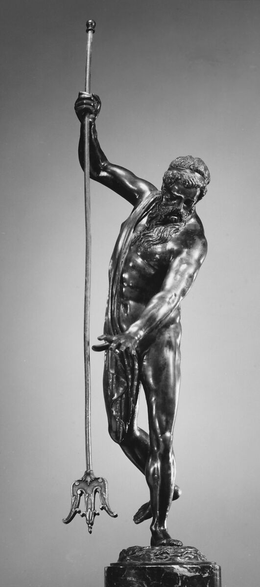 Neptune, Possibly by Johan Gregor van der Schardt (Dutch, Nymwegen ca. 1530–1581), Bronze, Dutch