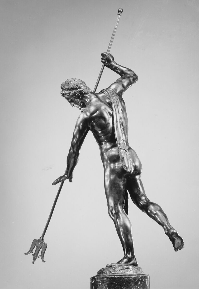 Neptune, Possibly by Johan Gregor van der Schardt (Dutch, Nymwegen ca. 1530–1581), Bronze, Dutch