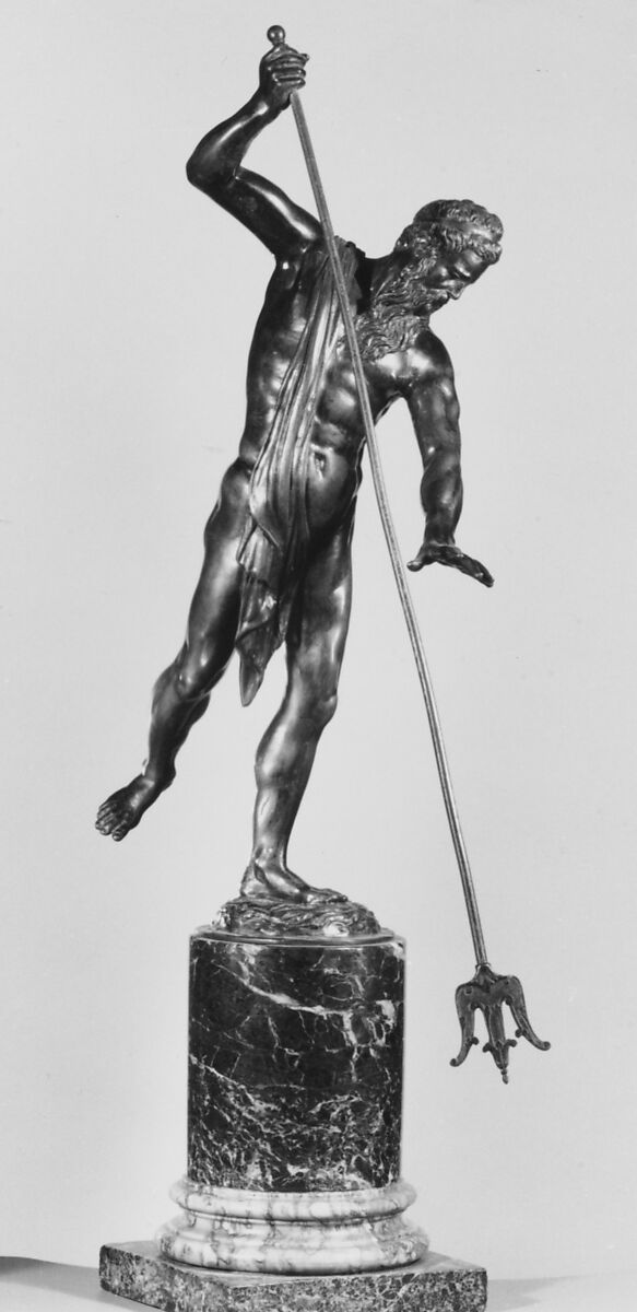 Neptune, Possibly by Johan Gregor van der Schardt (Dutch, Nymwegen ca. 1530–1581), Bronze, Dutch
