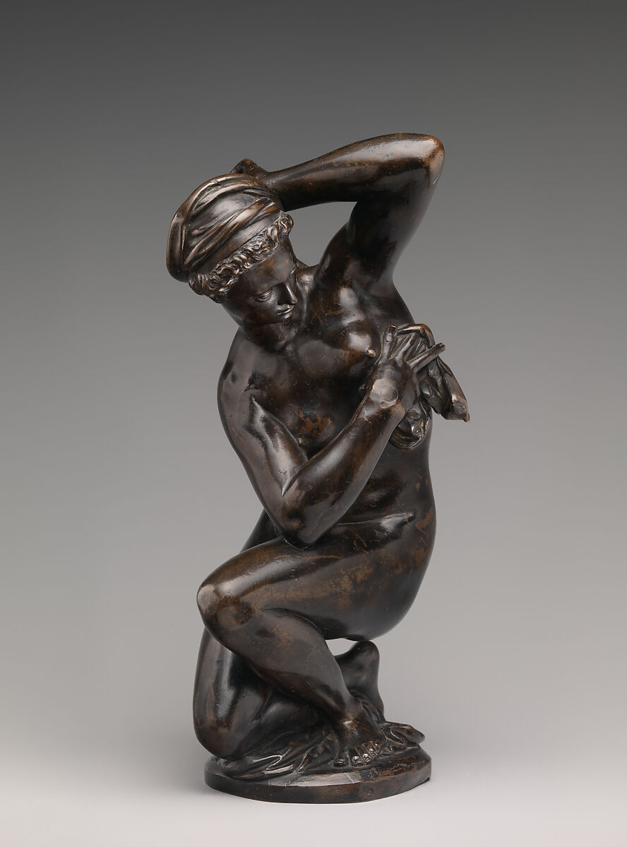 Crouching Venus, After a model by Giambologna (Netherlandish, Douai 1529–1608 Florence), Bronze, Italian, Florence