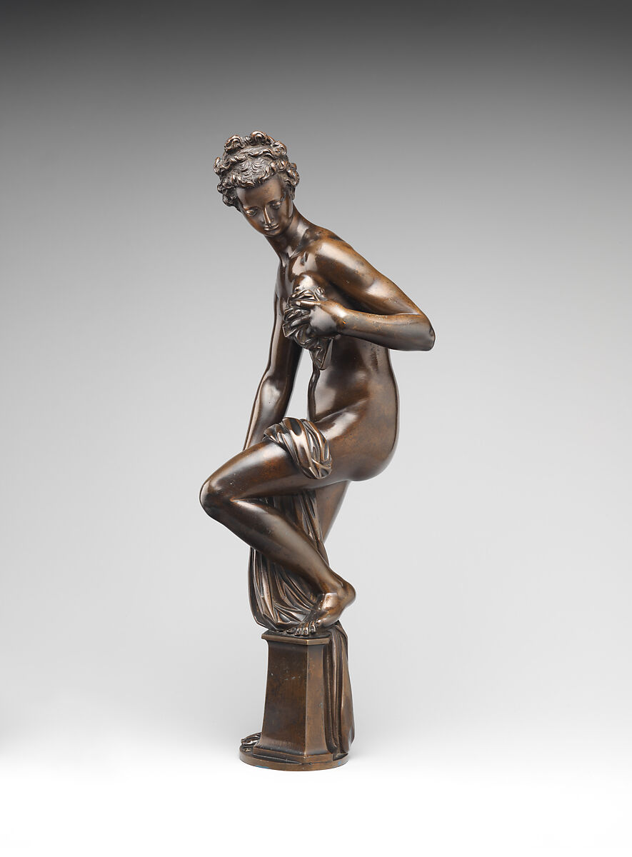 Bathing Venus, After a model by Giambologna (Netherlandish, Douai 1529–1608 Florence), Bronze, Italian, Florence