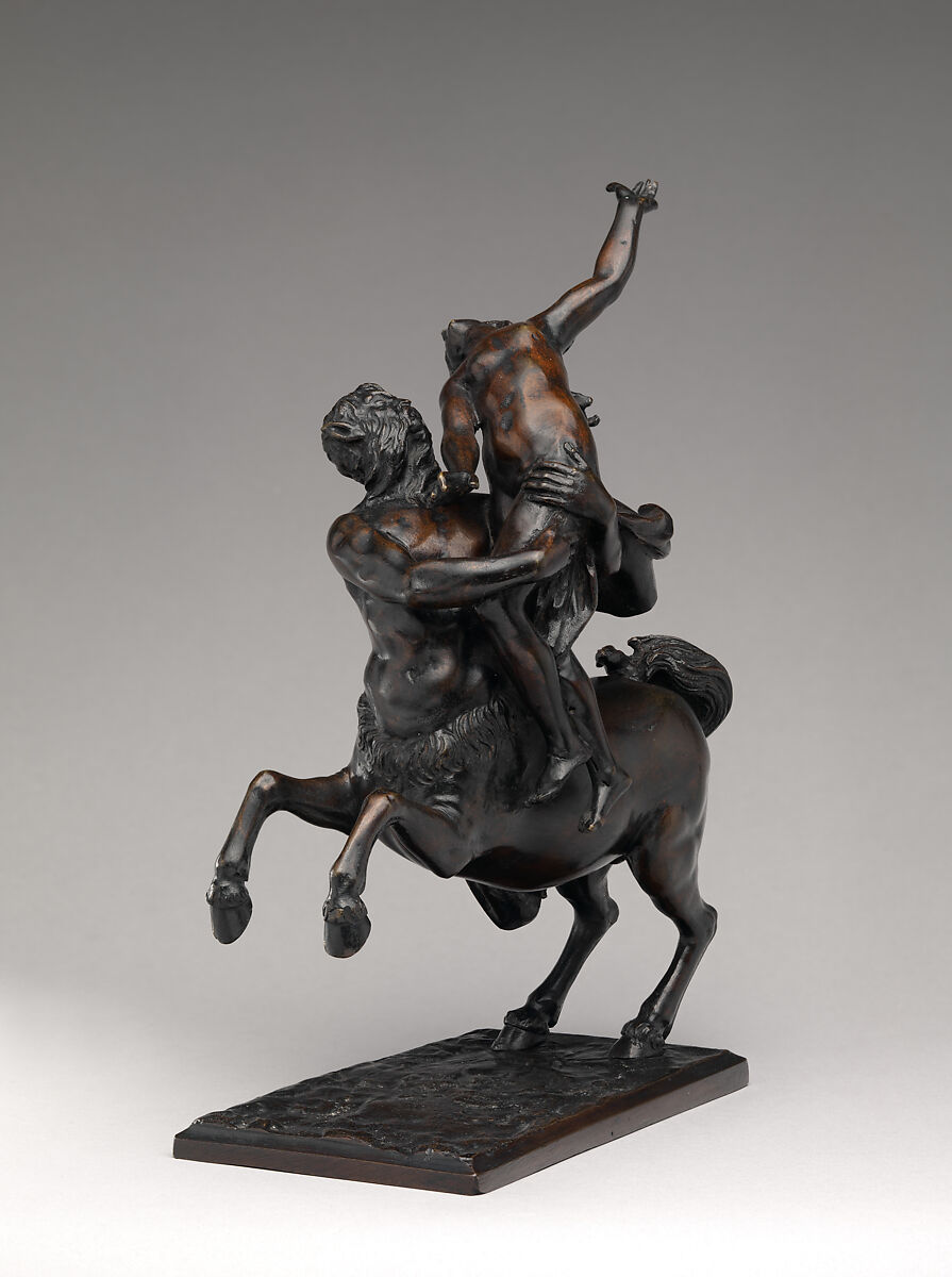 Nessus and Dejanira, Possibly after a model by Francesco Fanelli (Italian, born Florence 1577, active Genoa (1605–30) and England (1632–39)), Bronze, Possibly Italian