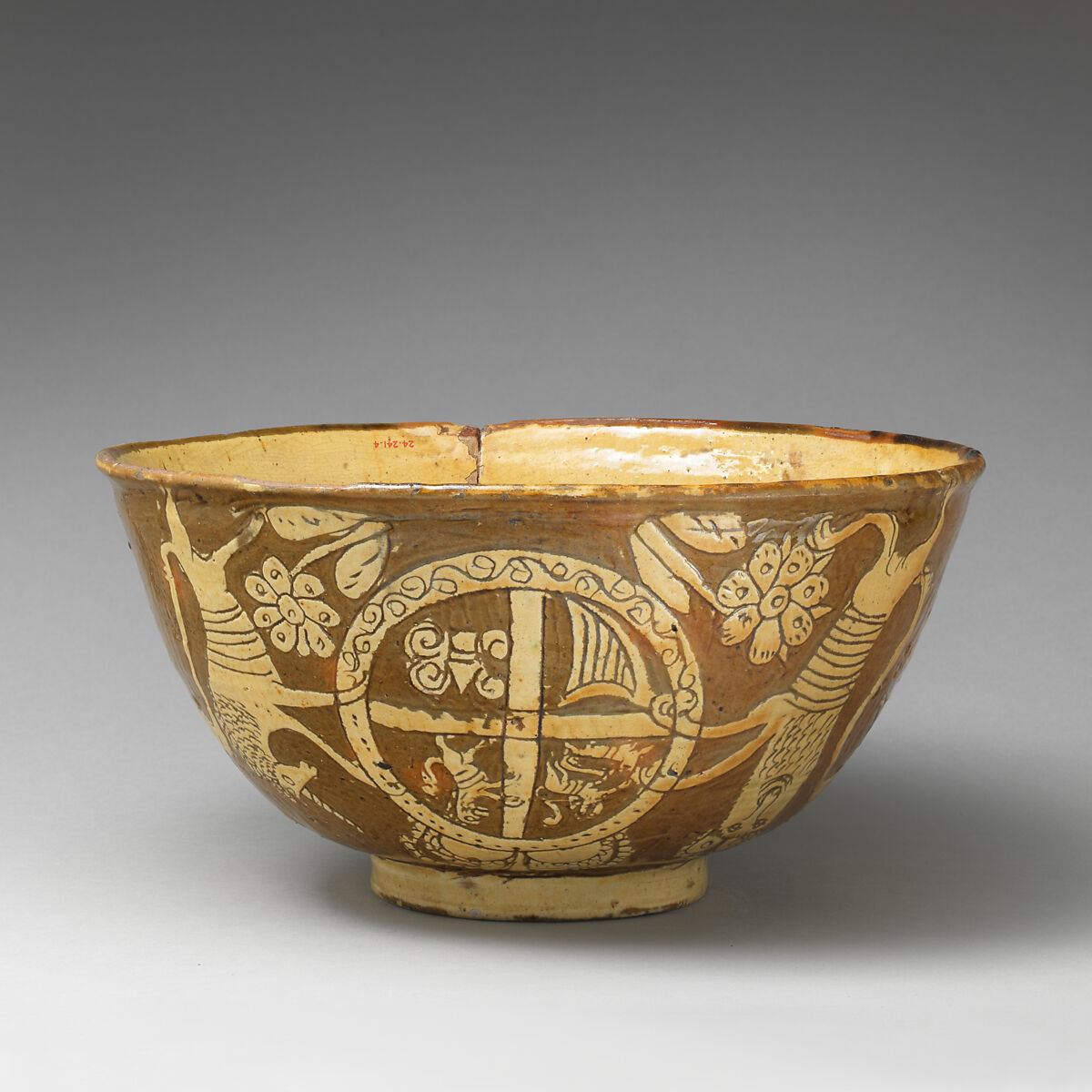 Bowl, Slipware, British, Devonshire