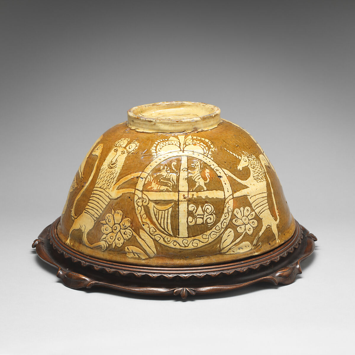 Bowl, Slipware, British, Devonshire