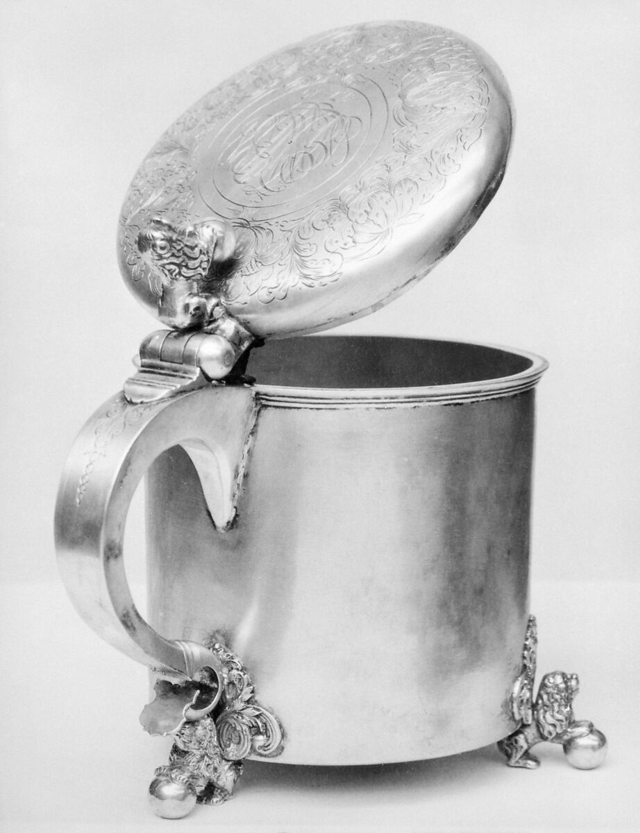 Peg tankard, Bendix Aagsen Lund (master 1695, died 1737), Silver, Danish, Copenhagen 