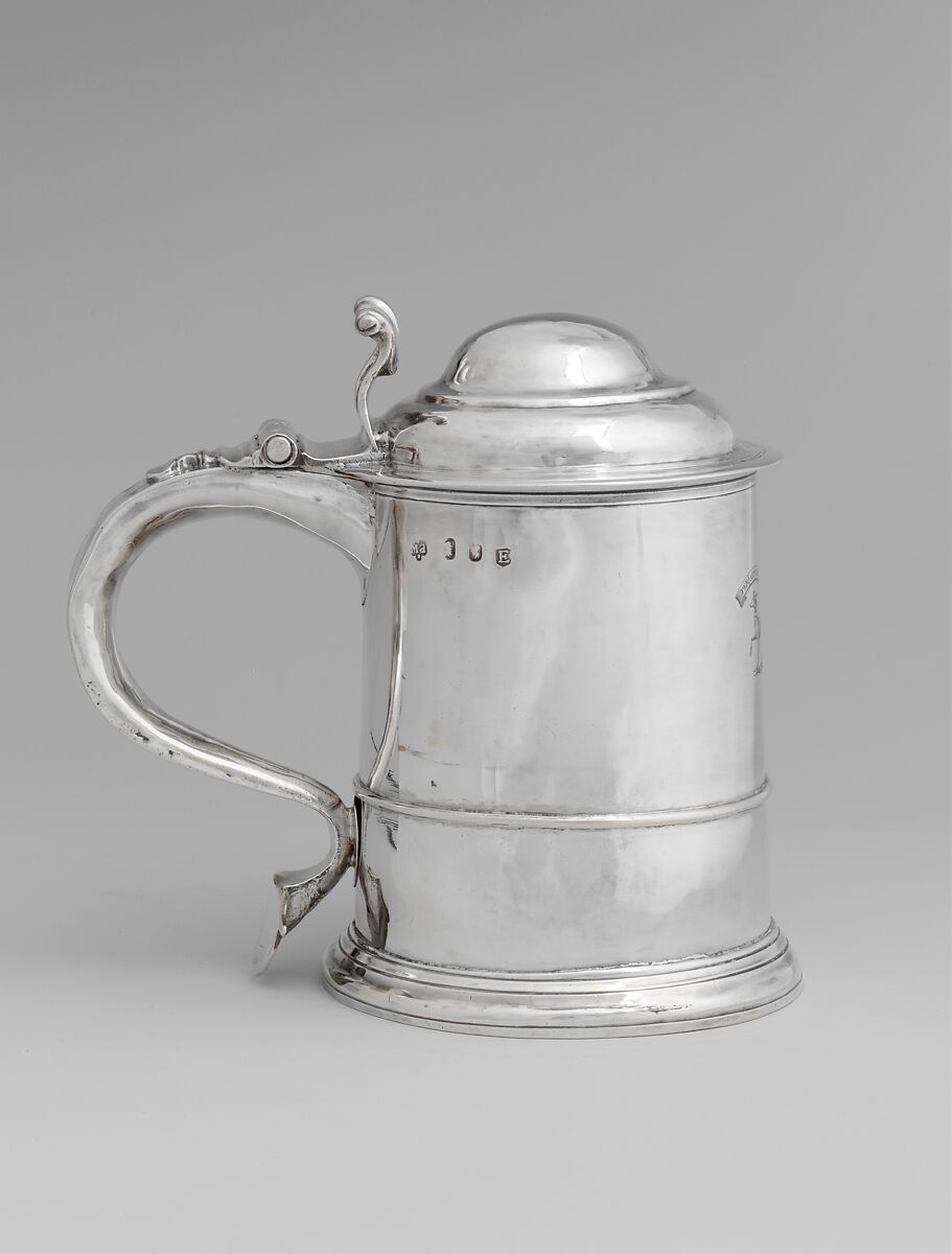 Tankard, Thomas Mason (British, active 1716–after 1745), Silver, British, London