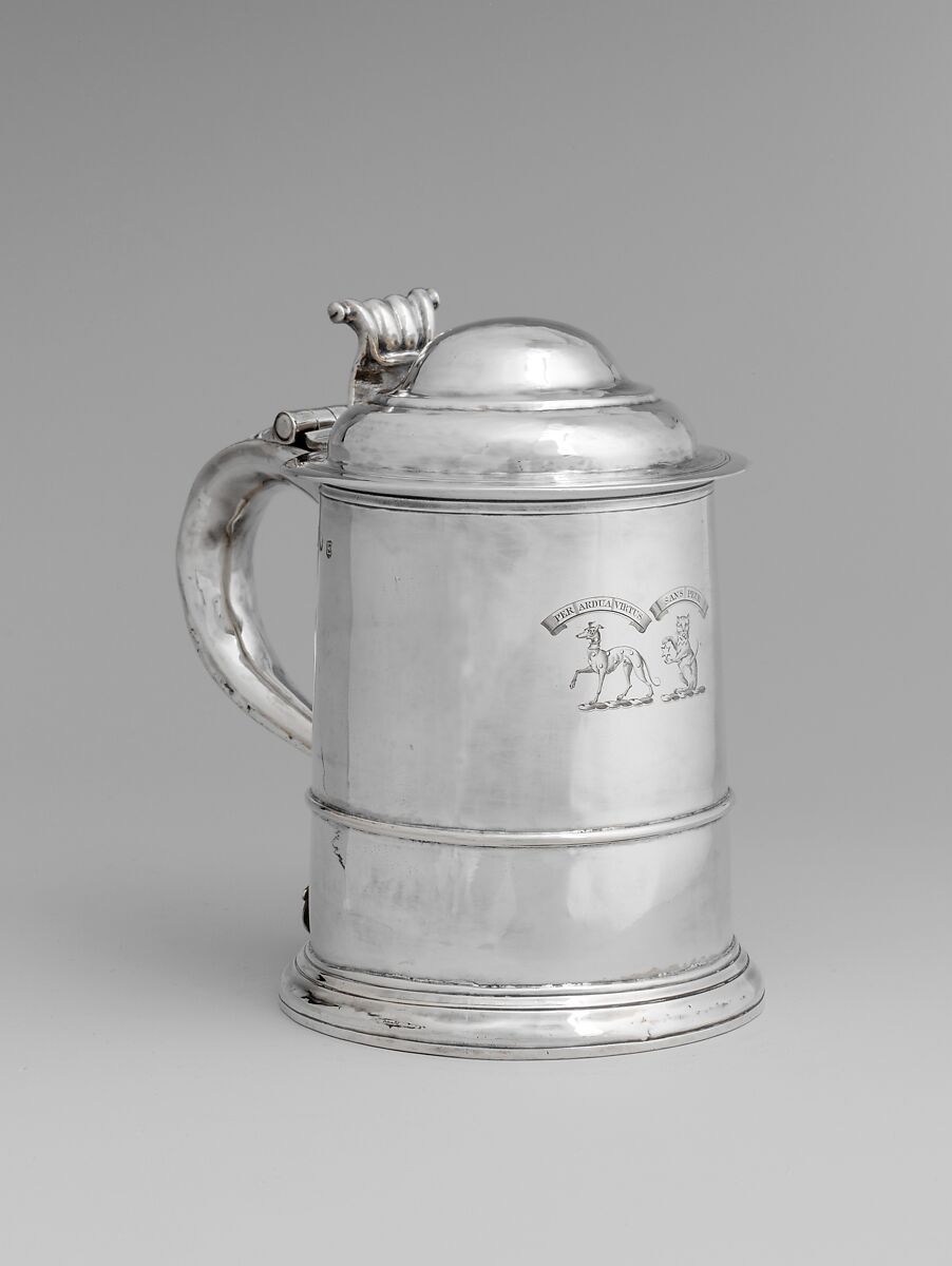 Tankard, Thomas Mason (British, active 1716–after 1745), Silver, British, London 
