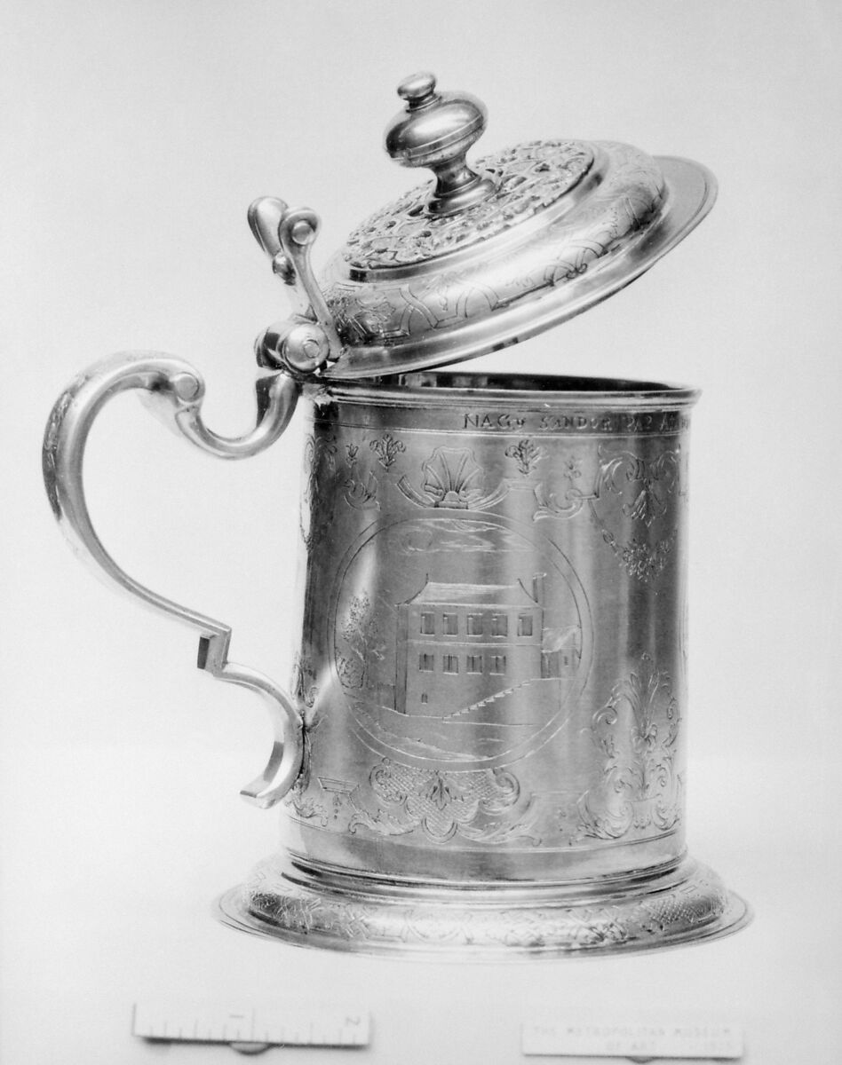 Tankard, A. N., Silver, parcel gilt, Austrian, Vienna 