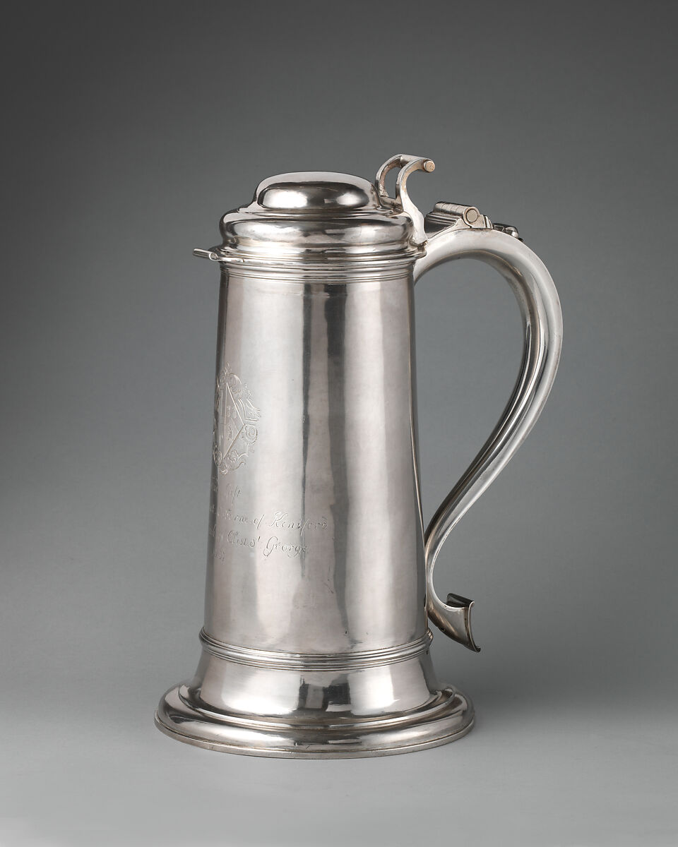 Communion flagon, John Webber, Silver, British, Exeter 