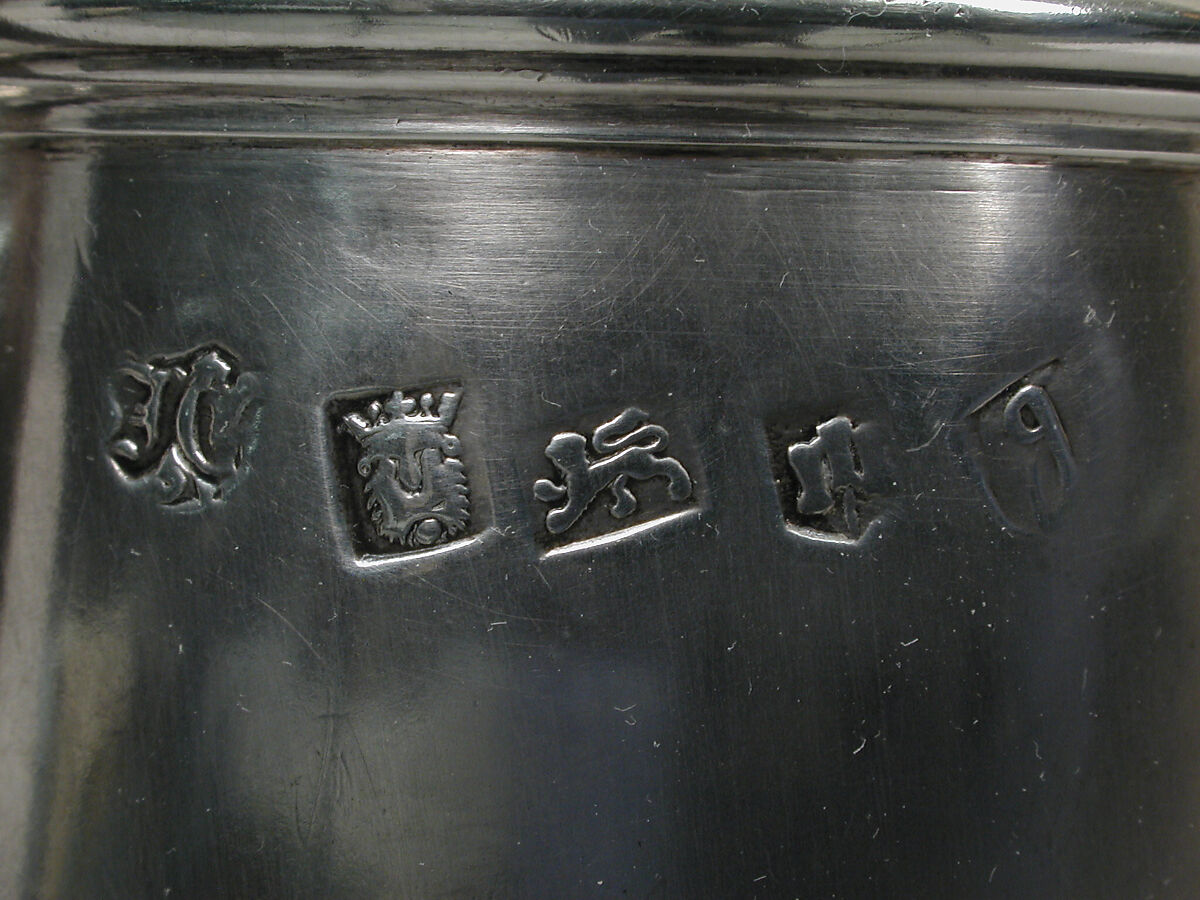 Coffeepot, Joseph Collier, Silver, wood, British, Exeter