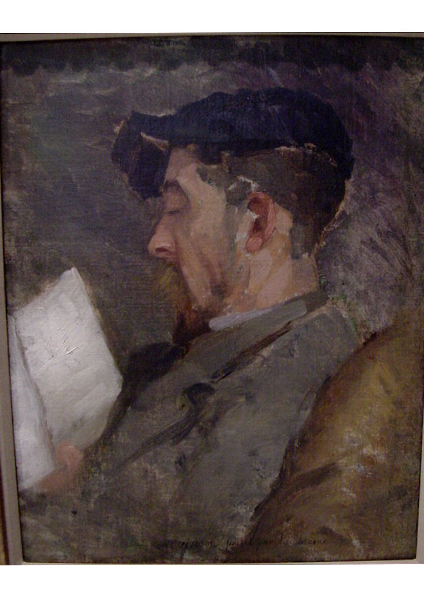 Self-Portrait, Theodore Robinson (1852–1896), Oil on canvas, American 