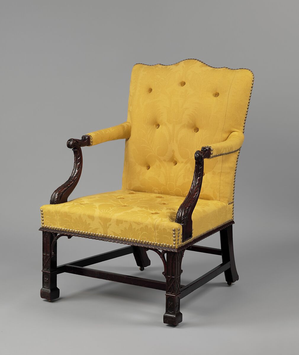 Armchair, Attributed to Thomas Affleck (1740–1795), Mahogany, white oak, American