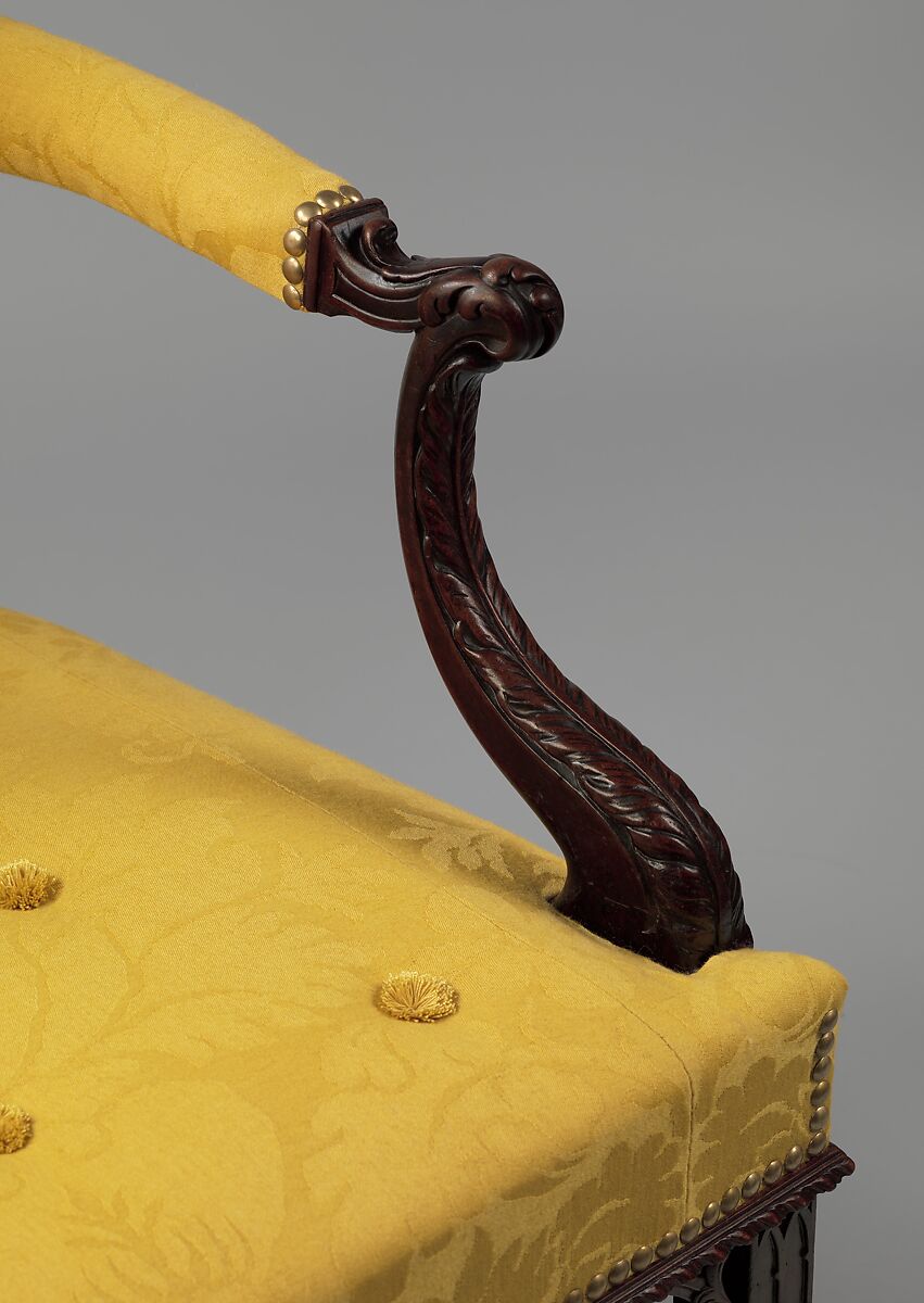 Armchair, Attributed to Thomas Affleck (1740–1795), Mahogany, white oak, American