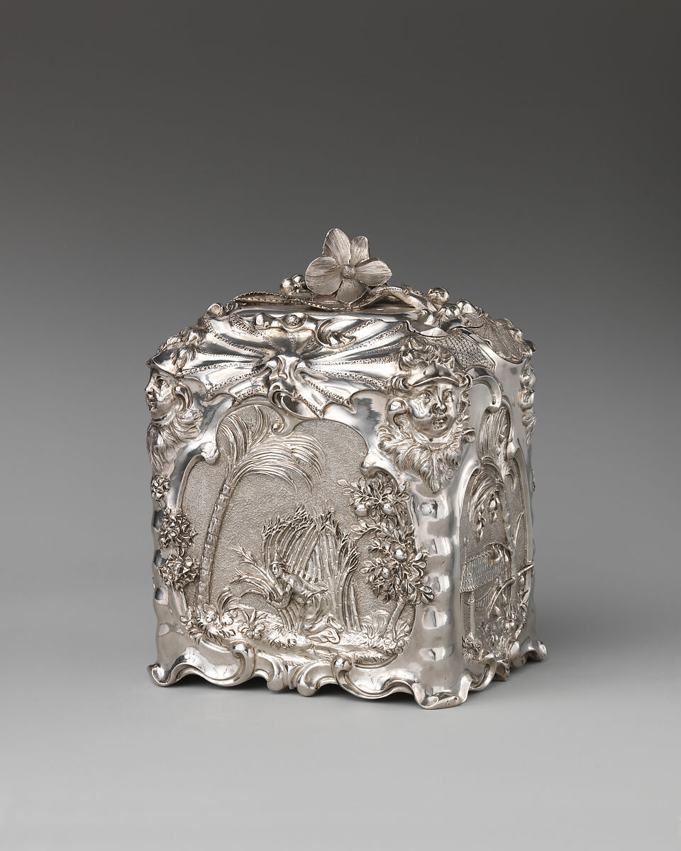 Sugar box, Paul de Lamerie (British, 1688–1751, active 1712–51), Silver, British, London 