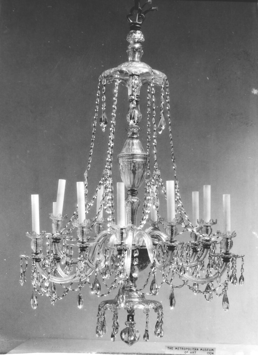 Chandelier, Cut glass, British or Irish 