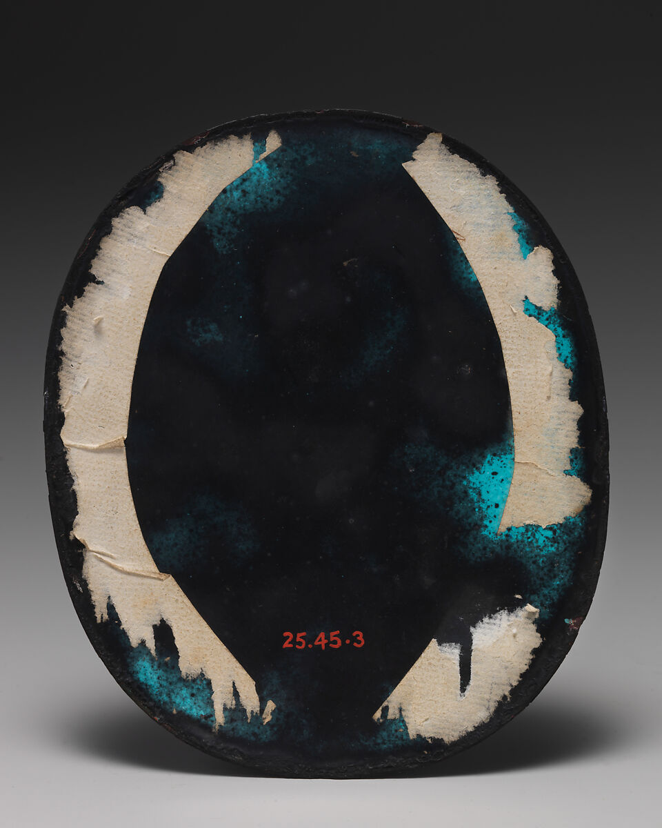 Plaque (one of two), Micault, Enamel on copper, French