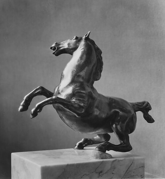 Rearing horse, Bronze, probably Italian