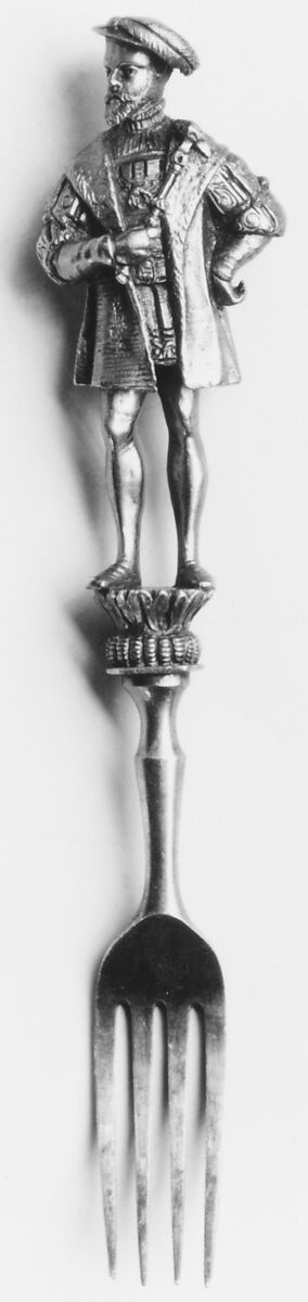 Fork, Silver gilt, French 