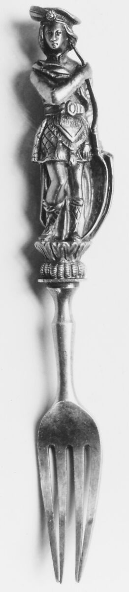 Fork, Silver gilt, French 