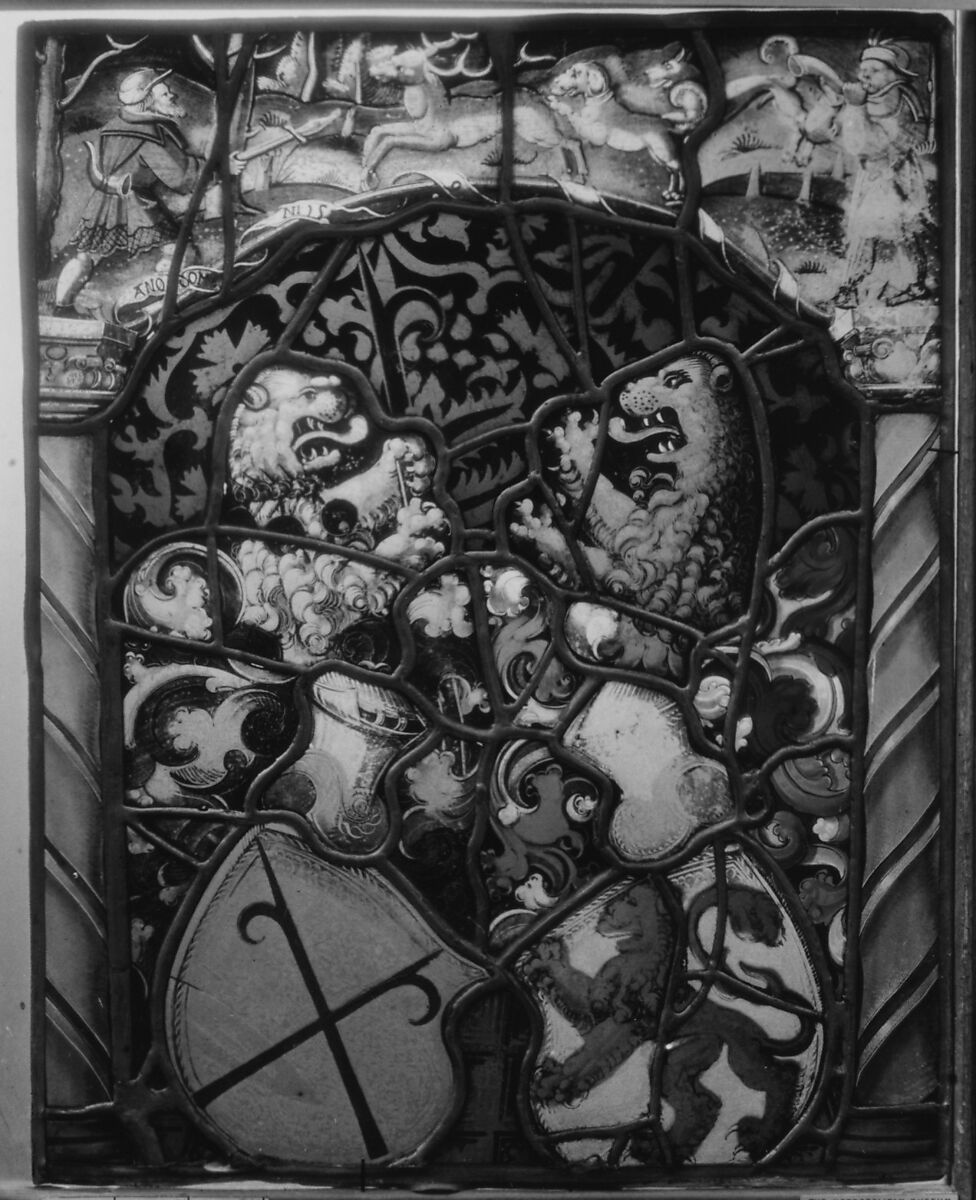 Arms of the Murrer family of Nuremberg, Stained glass, Swiss