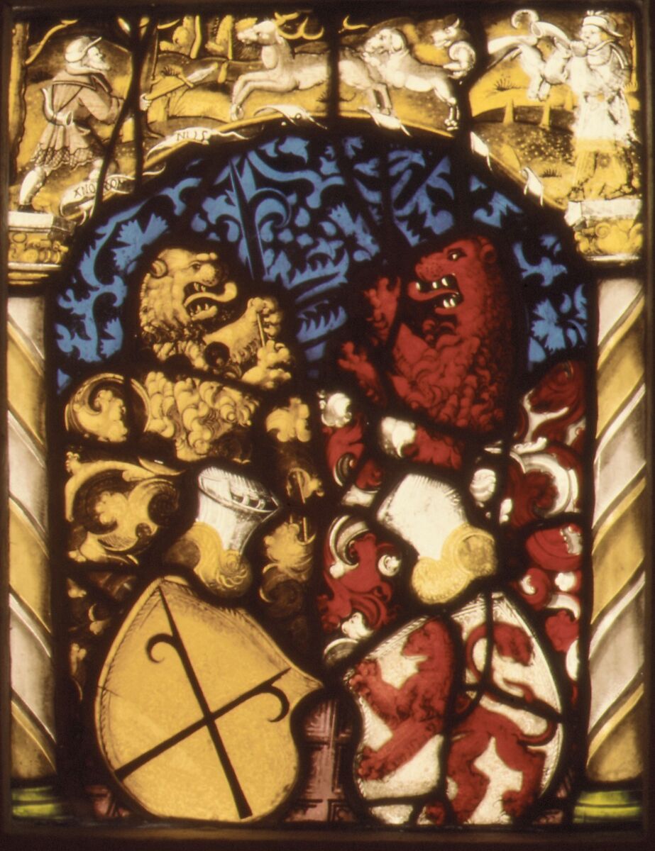 Arms of the Murrer family of Nuremberg, Stained glass, Swiss 