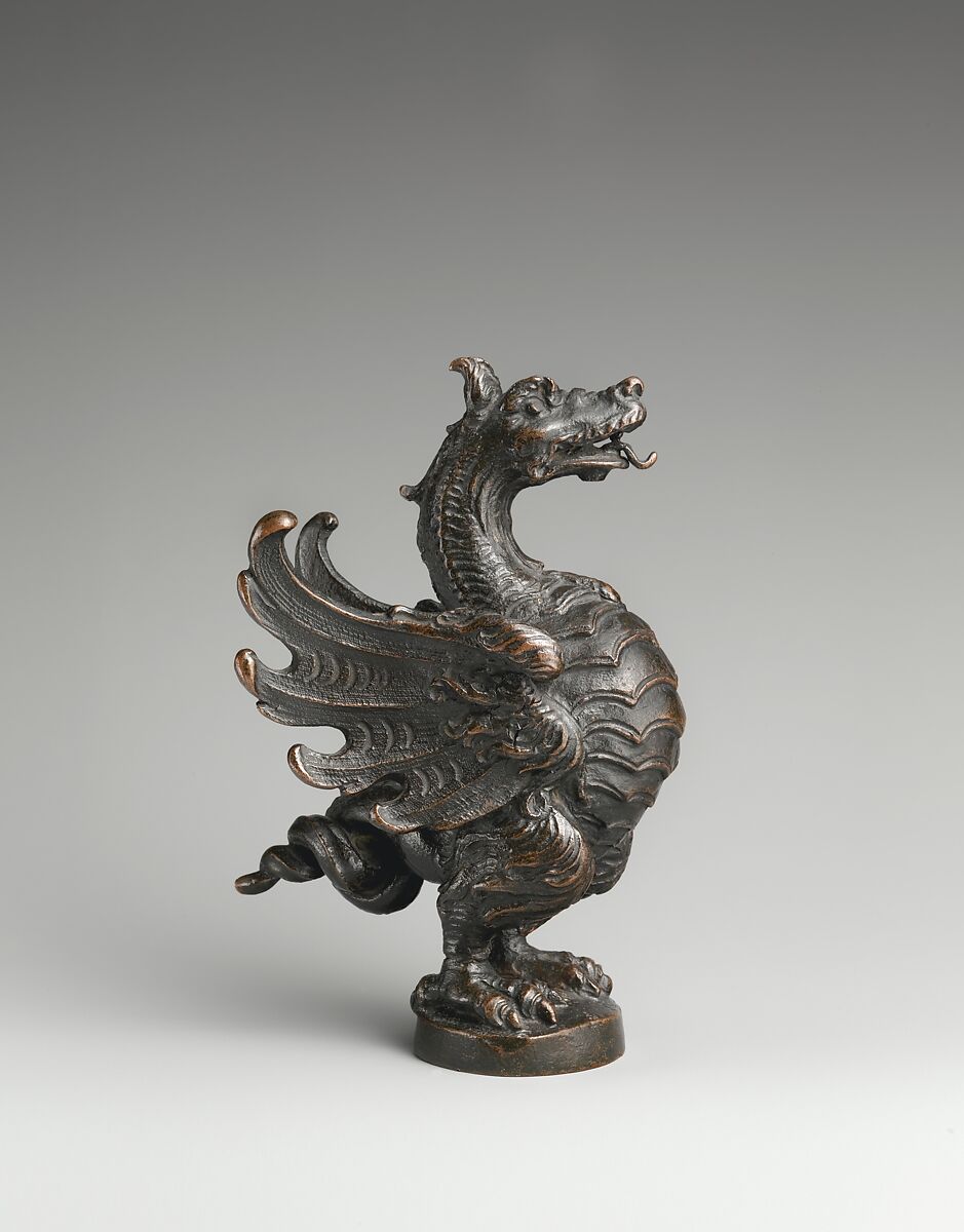 Dragon, Attributed to Giacomo Laurenziani (Italian, active 1607–d. ca. 1650), Bronze, Italian, Rome 