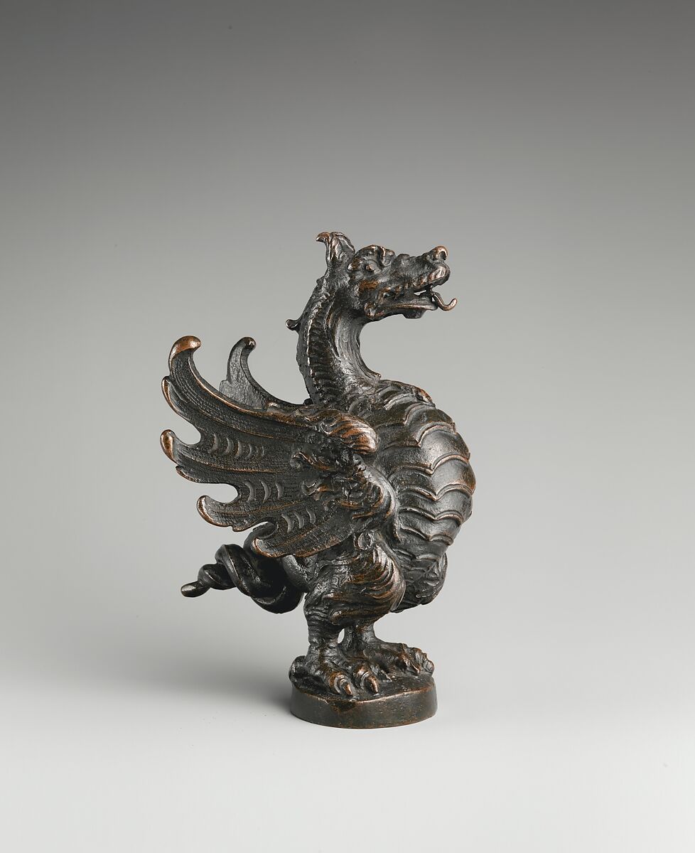 Dragon, Attributed to Giacomo Laurenziani (Italian, active 1607–d. ca. 1650), Bronze, Italian, Rome